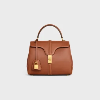 Kleine Tasche 16 aus naturfarbenem Kalbsleder