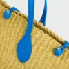Kleiner „Triomphe“-Perlenkorb aus Sisal und Kalbsleder Kleiner „Triomphe“-Perlenkorb aus Sisal und Kalbsleder
