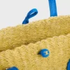 Kleiner „Triomphe“-Perlenkorb aus Sisal und Kalbsleder Kleiner „Triomphe“-Perlenkorb aus Sisal und Kalbsleder