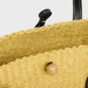 Kleiner „Triomphe“-Perlenkorb aus Sisal und Kalbsleder Kleiner „Triomphe“-Perlenkorb aus Sisal und Kalbsleder
