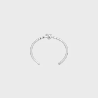 Knot Cuff aus Messing mit Rhodium-Finish