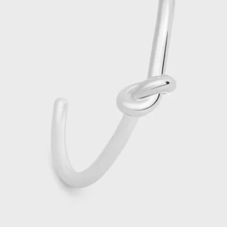 Knot Cuff aus Messing mit Rhodium-Finish