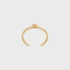 Knot Double Cuff aus Messing mit Goldfinish