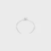 Knot Double Cuff aus Messing mit Rhodium-Finish