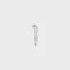 Knot Double Cuff aus Messing mit Rhodium-Finish