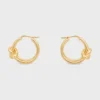 Knot Double Hoops aus Messing mit Goldfinish Knot Double Hoops aus Messing mit Goldfinish