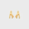 Knot Double Hoops aus Messing mit Goldfinish Knot Double Hoops aus Messing mit Goldfinish