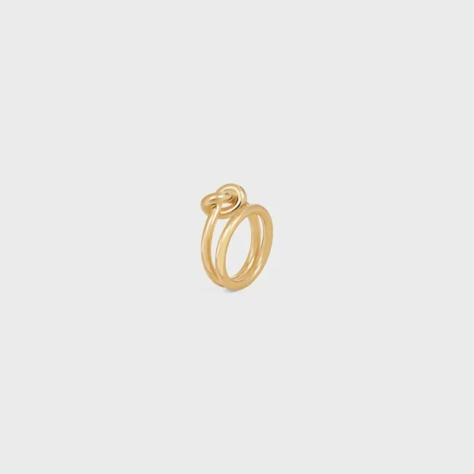 Knot Double Ring aus Messing mit Goldfinish Knot Double Ring aus Messing mit Goldfinish