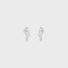 Knot Hoops aus Messing mit Rhodium-Finish Knot Hoops aus Messing mit Rhodium-Finish
