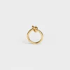 Knotenring aus Messing mit Goldfinish