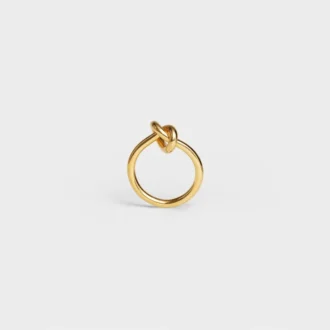 Knotenring aus Messing mit Goldfinish
