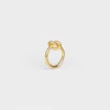 Knotenring aus Messing mit Goldfinish