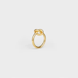 Knotenring aus Messing mit Goldfinish