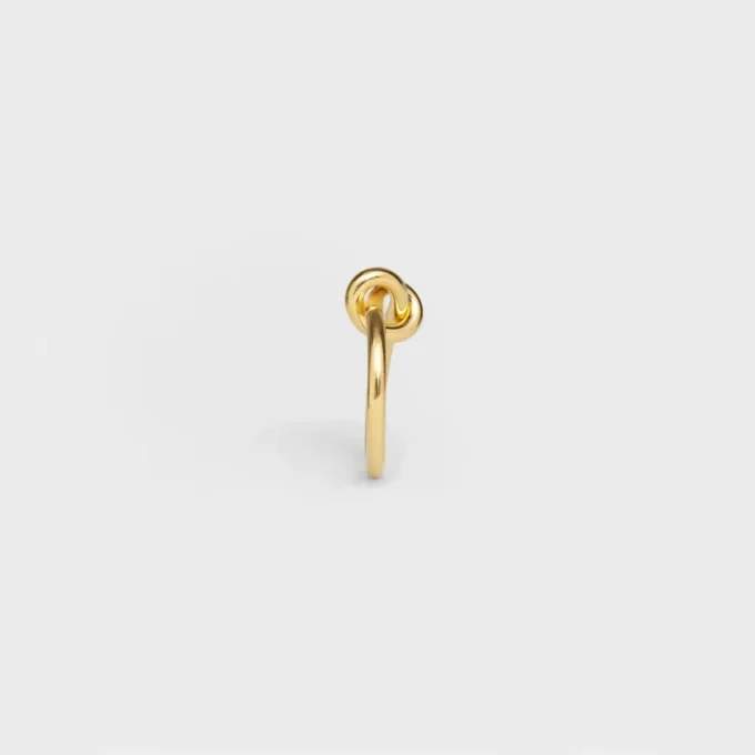 Knotenring aus Messing mit Goldfinish
