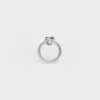 Knotenring aus Messing mit Rhodiumbeschichtung Knotenring aus Messing mit Rhodiumbeschichtung