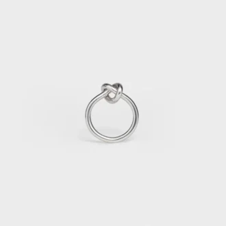 Knotenring aus Messing mit Rhodiumbeschichtung