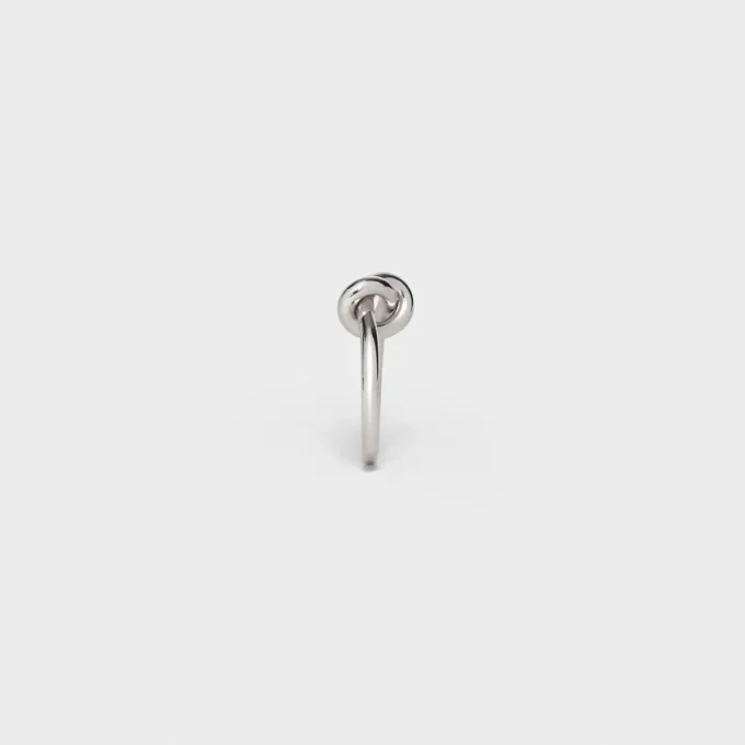 Knotenring aus Messing mit Rhodiumbeschichtung Knotenring aus Messing mit Rhodiumbeschichtung