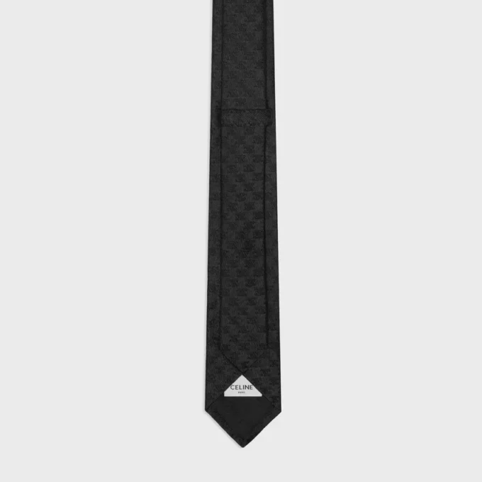 Krawatte aus Mini-Triomphe-Seidenjacquard Krawatte aus Mini-Triomphe-Seidenjacquard
