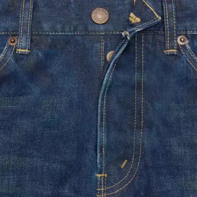 Kurt-Jeans aus Indigo Dark Stone Wash Denim