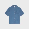 Kurzarmhemd aus Baumwoll-Denim