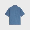 Kurzarmhemd aus Baumwoll-Denim