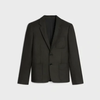 Kurze Jacke aus Kaschmirflanell