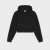 Kurzer Hoodie aus Baumwollfleece Kurzer Hoodie aus Baumwollfleece