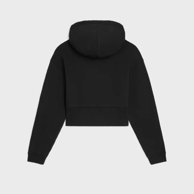 Kurzer Hoodie aus Baumwollfleece Kurzer Hoodie aus Baumwollfleece