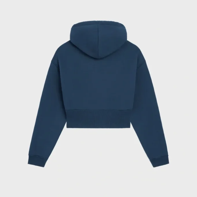 Kurzer Hoodie aus Baumwollfleece Kurzer Hoodie aus Baumwollfleece