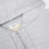 Kurzer Kapuzenpullover mit Reißverschluss aus Baumwollfleece