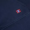 Kurzer Kapuzenpullover mit Reißverschluss aus Baumwollfleece