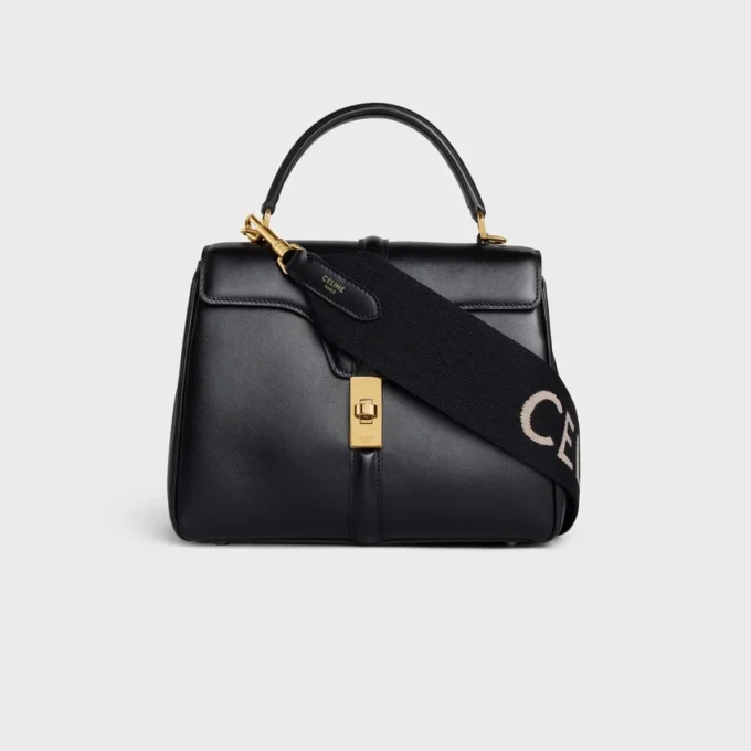 Kurzer Riemen aus Wolle mit CELINE-Jacquard Kurzer Riemen aus Wolle mit CELINE-Jacquard
