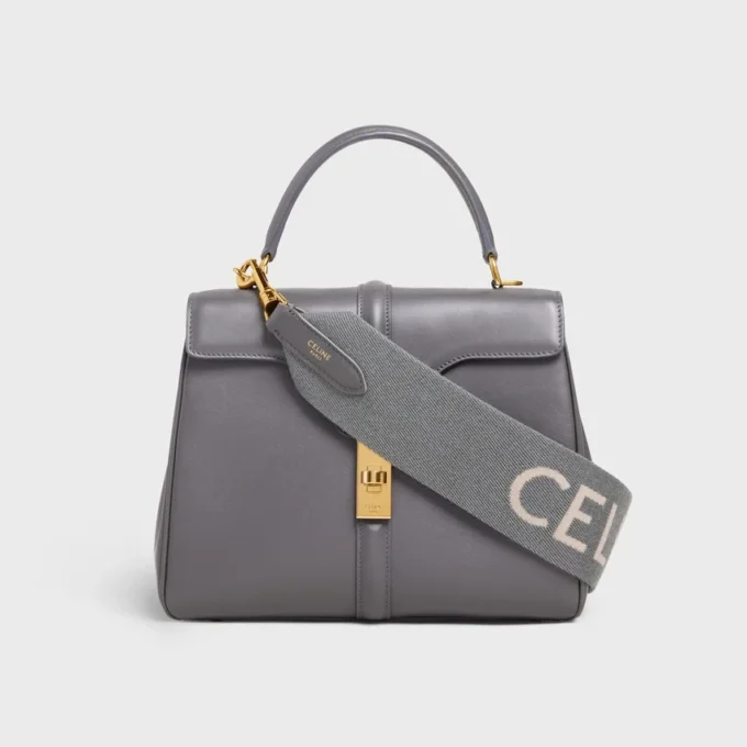 Kurzer Riemen aus Wolle mit CELINE-Jacquard Kurzer Riemen aus Wolle mit CELINE-Jacquard