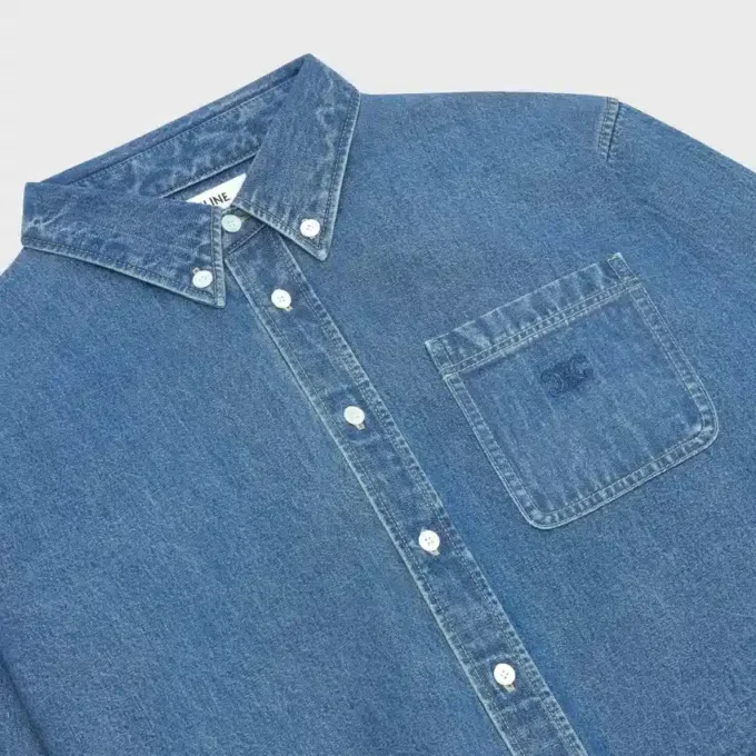 Kurzes Hemd aus Union Ocean Wash Denim Kurzes Hemd aus Union Ocean Wash Denim