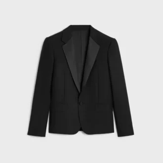 Kurzes Smokingjackett aus Wolle und Mohair Kurzes Smokingjackett aus Wolle und Mohair
