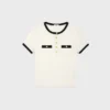 Kurzes T-Shirt aus Baumwolljersey