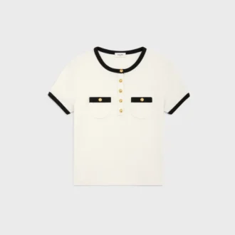 Kurzes T-Shirt aus Baumwolljersey
