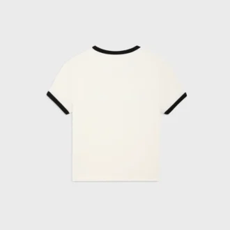 Kurzes T-Shirt aus Baumwolljersey