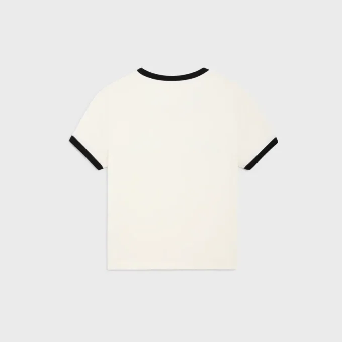 Kurzes T-Shirt aus Baumwolljersey