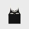 Kurzes Tanktop aus Baumwolljersey