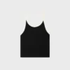 Kurzes Tanktop aus Baumwolljersey
