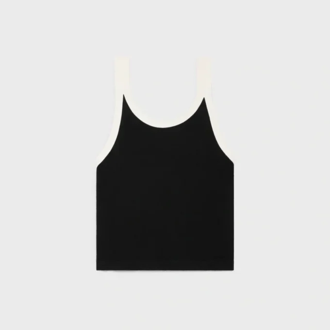 Kurzes Tanktop aus Baumwolljersey
