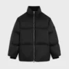 Lange Daunenjacke aus leichtem Nylon