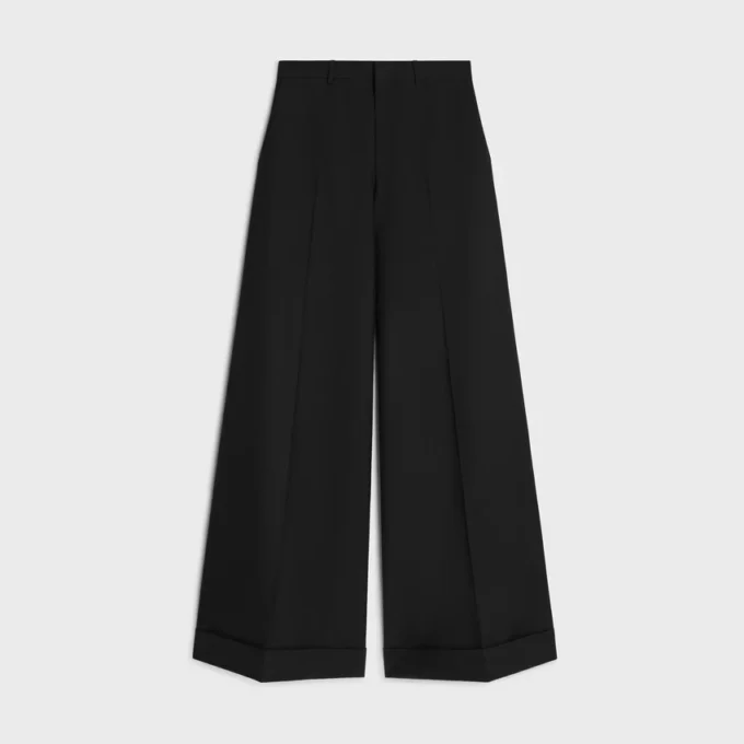 Lange Docks-Hose aus Wollgabardine Lange Docks-Hose aus Wollgabardine
