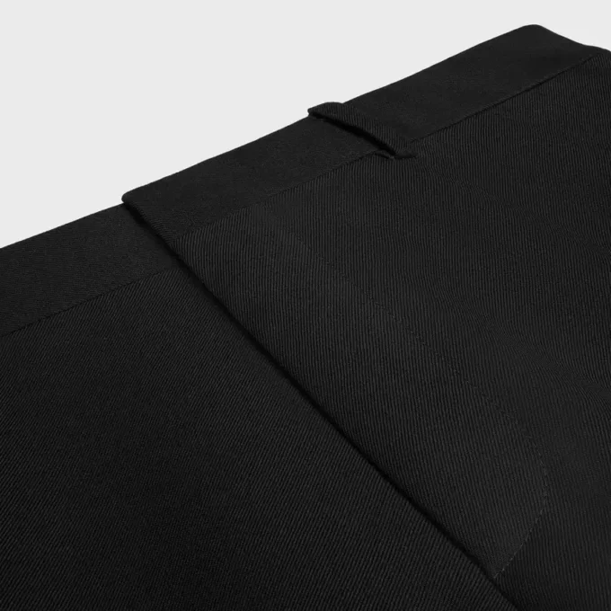 Lange Docks-Hose aus Wollgabardine Lange Docks-Hose aus Wollgabardine