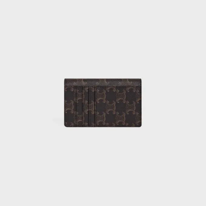 Langer Kartenhalter mit Klappe Triomphe  aus Triomphe Canvas