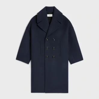 Langer Peacoat aus Wollfilz