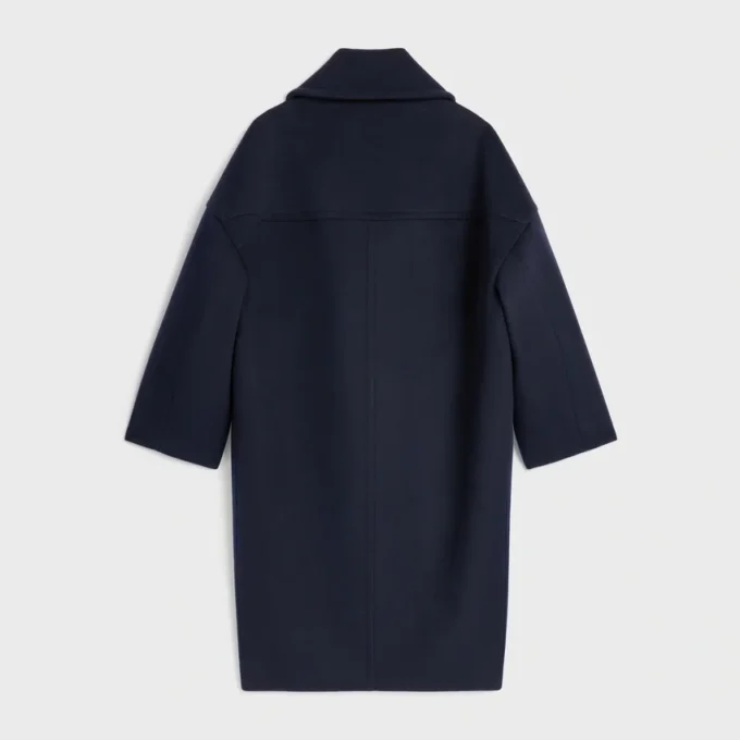 Langer Peacoat aus Wollfilz