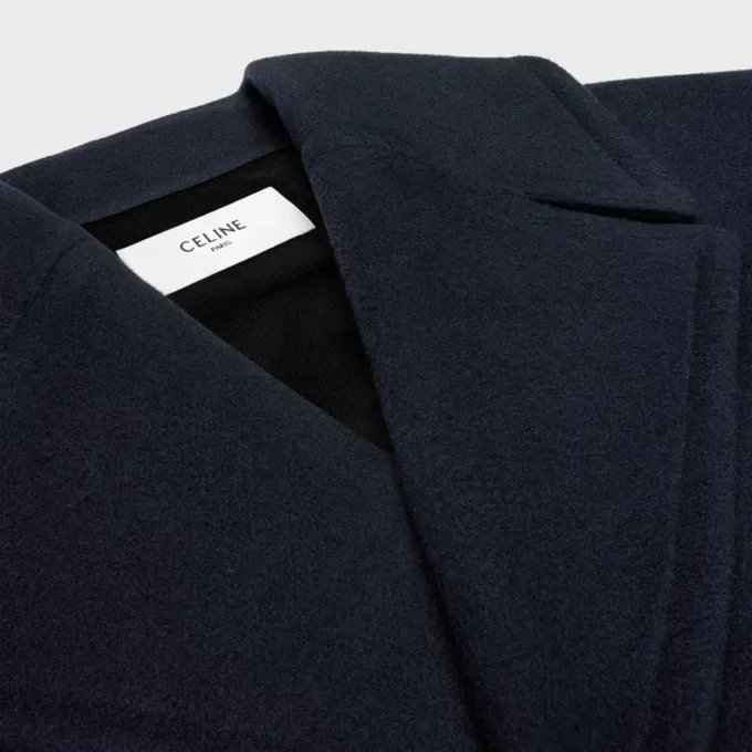 Langer Peacoat aus Wollfilz