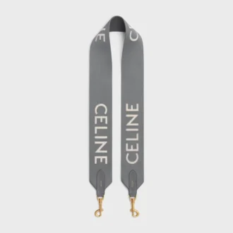 Langer Riemen aus Wolle mit CELINE-Jacquard